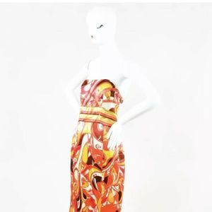 Emilio Pucci Silk Strapless Dress